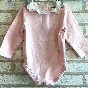 Janie and Jack Pink Ruffle Onesie